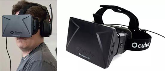 △&nbsp;全球第一台消费级VR头显Oculus Rift DK1，图片：Wikipedia.org