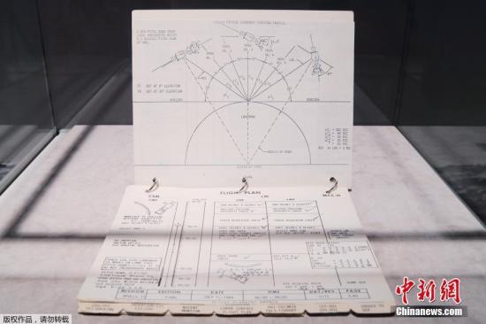 2019年7月10日，美国纽约佳士得拍卖行举行阿波罗11号登月时间表媒体预展。