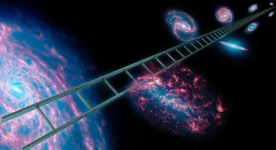 宇宙测距概念图（图片来源：NASA/JPL-Caltech）