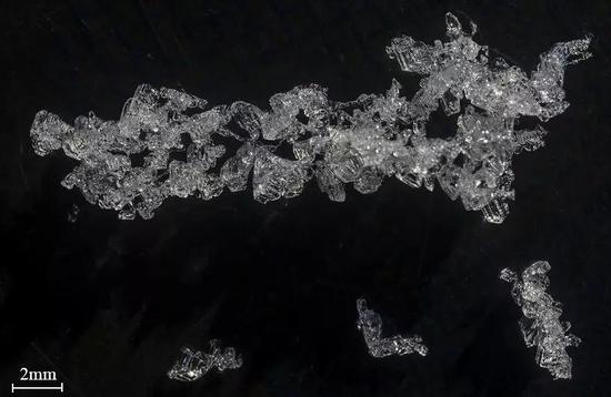 单一的多面体雪晶体和多个晶体的烧结&nbsp;