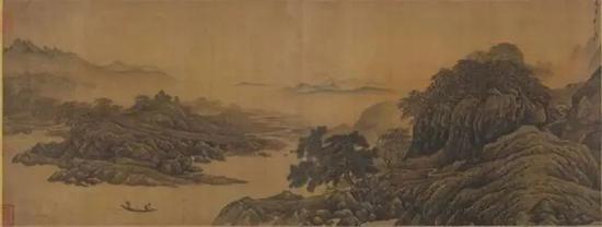 《溪山独钓图》，[宋] 李唐