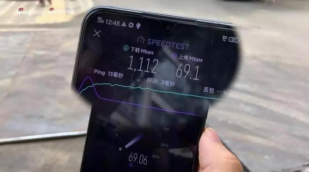 ▲往期节目中在北京5G测速